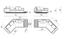 Carica l'immagine nel visualizzatore di Gallery, Divano componibile Demi