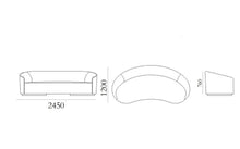 Carica l'immagine nel visualizzatore di Gallery, Dahlia | Divano moderno