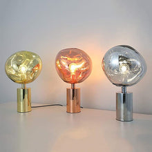 이미지를 갤러리 뷰어에 로드 , 불규칙한 유리구슬 테이블 램프