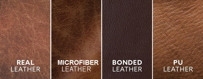 Differences between PU leather, Bonded leather, Mircofiber leather and Real leather