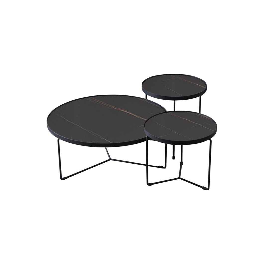 Oslo Round Tray Coffee Table Set