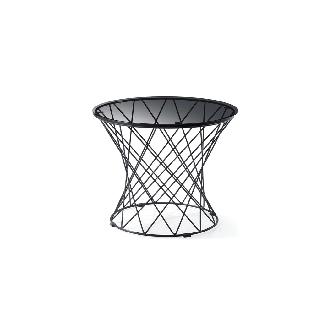 Oota Wire Mesh Glass Top Table