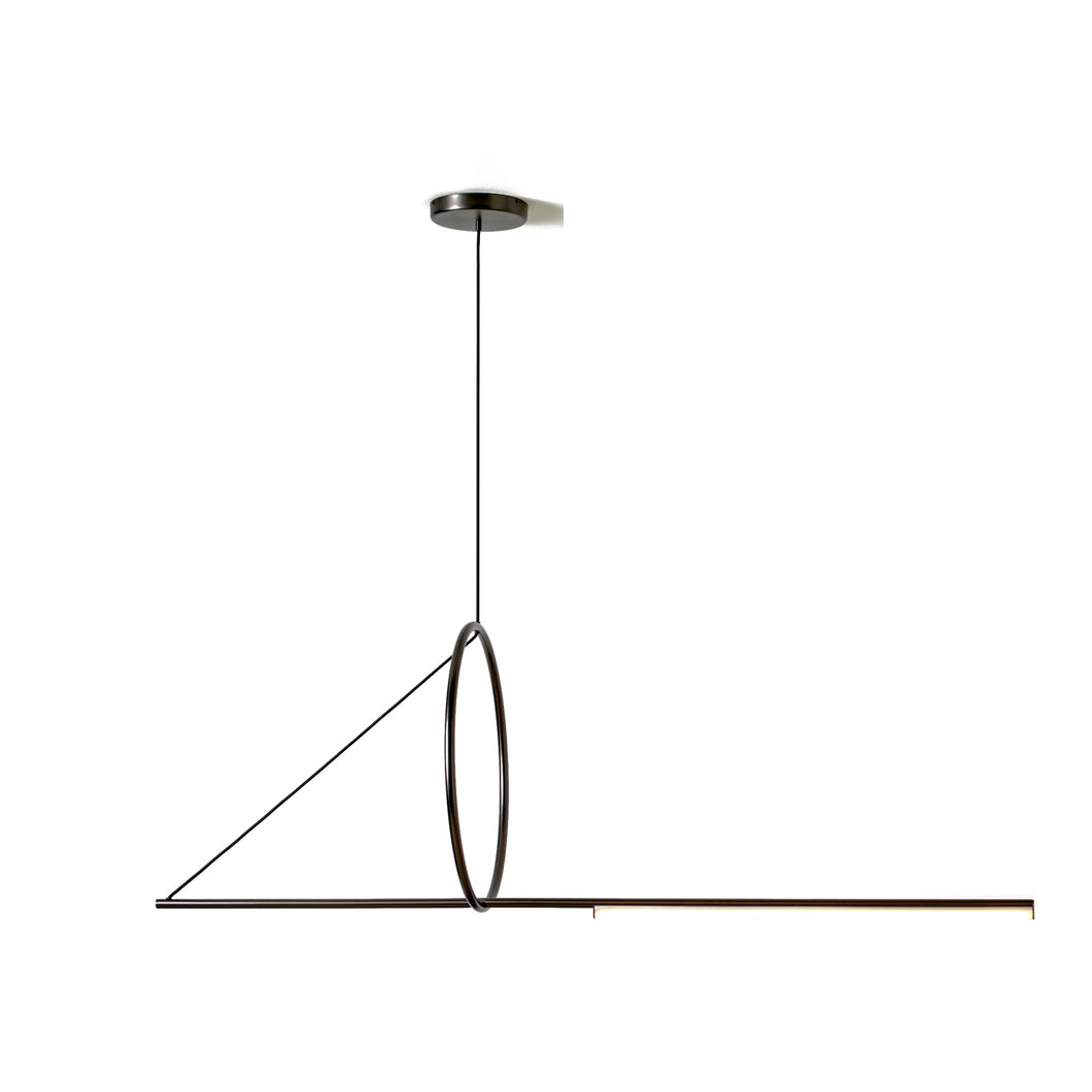 Circle and Linear Pendant Light