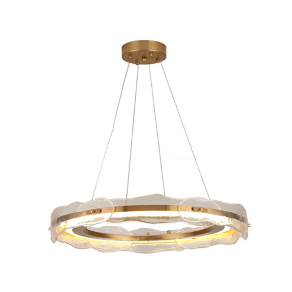 Luna Circular Glass Pendant Lamp