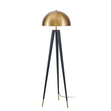 Load image into Gallery viewer, Golden Dome Tripod Floor Lamp
