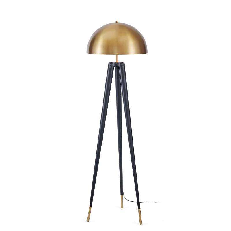 Golden Dome Tripod Floor Lamp