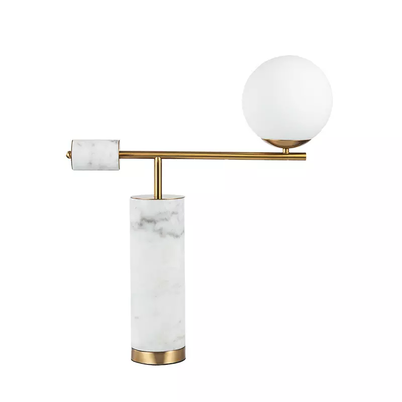 Olive Marble Table Lamp